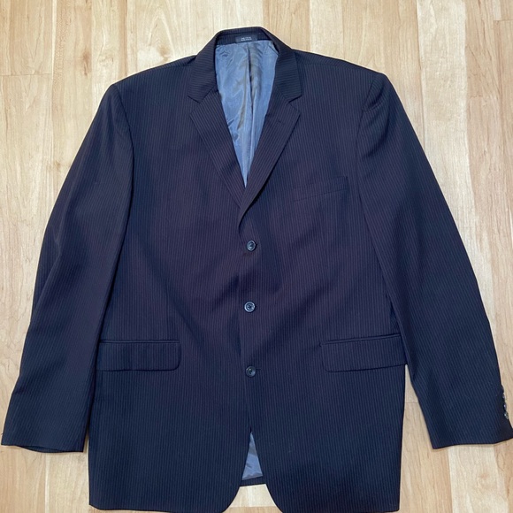 Black and White Pinstriped Suit - Picture 1 of 5